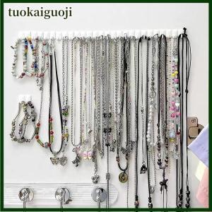 tuokaiguoji 9 cái bộ dính dán tường móc áo lưu trữ đồ trang sức hiển thị trang sức móc chủ lưu trữ tổ chức bông tai vòng Vòng cổ móc áo