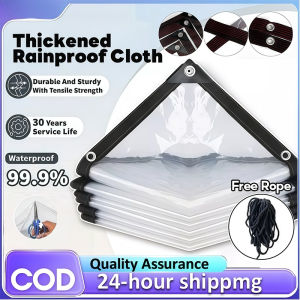 Free rope. Waterproof transparent sunshade tarpaulin suitable for camping and vehicle covering protection use.防雨布