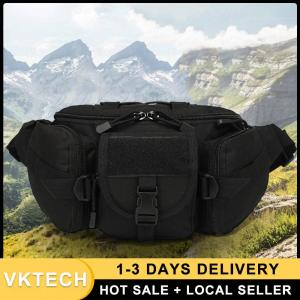 Multipurpose Fishing Tackle Waist Bag Nylon Portable Outdoor Sports Waist Pack Large Capacity for Camping Hiking Traveling Running