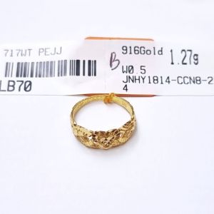 JIN JING CINCIN LOVE PADU SIZE 1-7 EMAS 916 TULEN 1.27G-1.62G