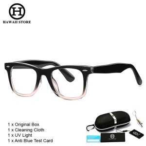 HAWAII Anti Blue Light Glasses for Men Women / Computer Gaming Glasses / Classic Retro Rivet Eyewear / Optical Frame