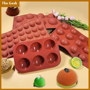 [The Gesh] 1 cái khay nướng bánh Khuôn Silicone khuôn sô cô la bóng Khuôn Silicone khuôn Lollipop bánh khuôn Bếp nướng công cụ