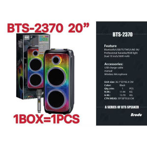 BTS-2497 Karaoke Bluetooth Speaker RGB Light Speaker With Wireless Outdoor Party Speaker