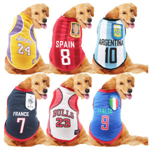 NBA Team Dog Shirt Pet Clothes Cat Basketball Team Cool Summer Design for Large Breed and Small Bre