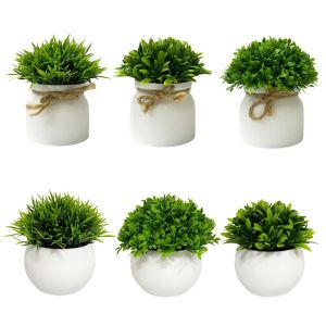 CRUSHES with Pot Artificial Plants Wedding Party Decortion Outdoor Decor Fake False Plants  Pot Ornament Artificial Flower Office