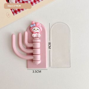 PaulWeekend ที่ใส่กุญแจติดผนังน่ารักมีตะขอ3ชั้นลายการ์ตูนสุดสร้างสรรค์สำหรับการตกแต่งบ้าน