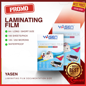 Quaff | Yasen Laminating Film 100 Sheets A4 125/250 Microns