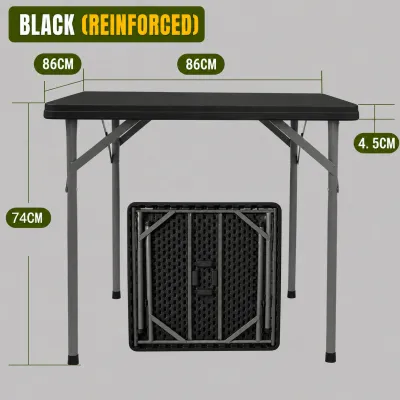 Folding Table Heavy Duty Portable with Handle 4ft 5ft 6ft Indoor Outdoor Dining Picnic Table Lifetime Use