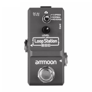 [ammoon]【IN STOCK】Loop Station Mini Guitar Looper Effect Pedal 10 Minutes Recording Time 3 Working Modes True Bypass Full Metal Shell with 1GB Memory Card