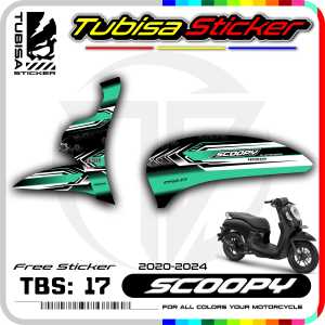 Stiker Striping Scoopy New 2021 - Sticker Striping List Variasi Motor Scoopy New 2021. TBS.17