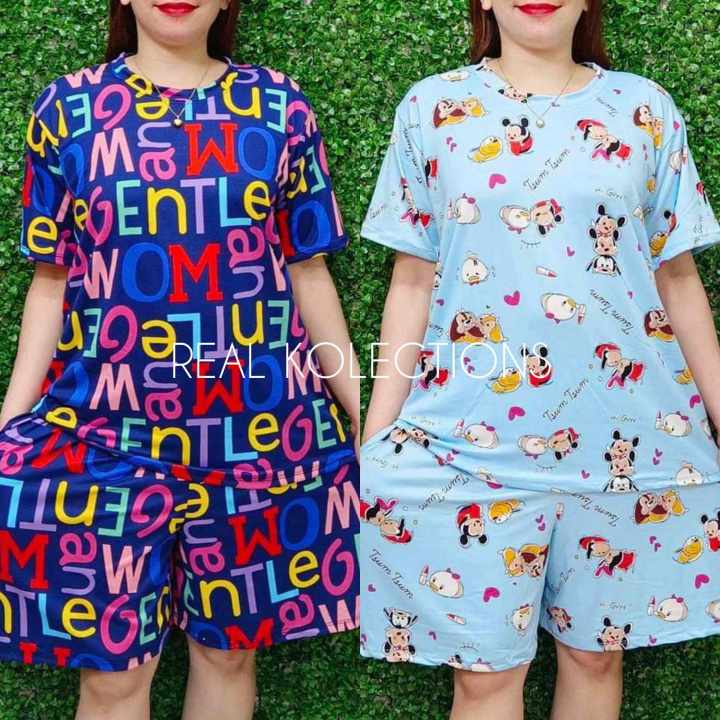 BUY 1 TAKE 1 TERNO TSHIRT AND SHORTS FOR WOMEN PAMBAHAY UP TO XL