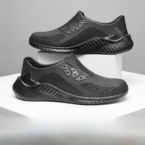 WAKO Mens Chef Shoes Slip-On Casual Work Kitchen Restaurant Hotel Anti-Slip Waterproof Oil-Resistant Fashionable Leisure㏇0705