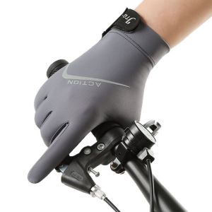 PH stock Mens Lightweight Cycling Gloves: Anti-Slip Touchscreen & Breathable for Summer Riding/Fishing
