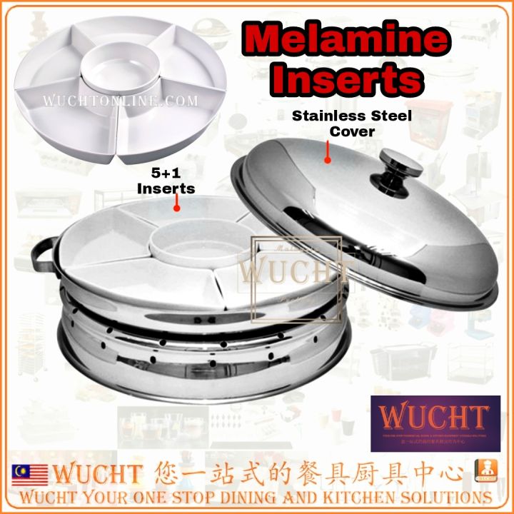 【WUCHT】WCF DOME SET Stainless Steel Serving Dome Malay Dome Set Centre