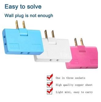 New Rotatable Socket Converter 2500W One In Three 180 Degree Extension ...