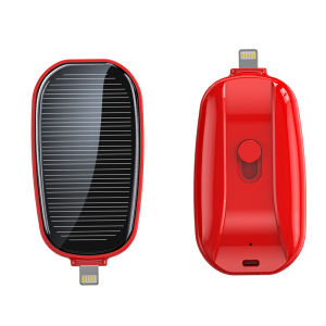 Solar Keychain Power Bank Emergency Charger Portable Charge Keychain