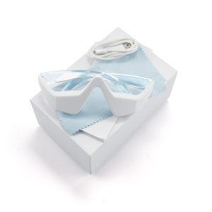 foreverlily EMS dụng cụ mát xa mắt đỏ-Ánh sáng loại bỏ nếp nhăn làm săn chắc da giảm mỏi mắt Dụng cụ mát xa mắt 3D
