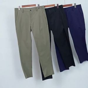2025 New Spring Summer Youth Mens Business Trousers Elastic Slim Straight Large Enjoyment Casual Mens Long Pants