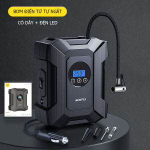 Bơm Lốp Ô Tô Xe Hơi Điện Tử Tự Ngắt 12V Nhỏ Gọn Bơm Xe Máy Xe Đạp – Bảo Hành 12 Tháng