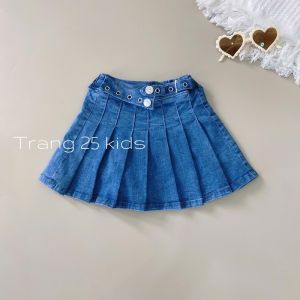 [Hình thật] Chân Váy Jean Bé Gái Có Chip Chất Co Giãn Thoải Mái Cao Cấp AQ011 (10-48kg) - Trang 25 Kids