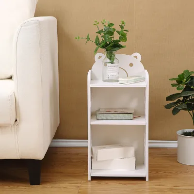 BEIMU Nordic Style Small Bear Bedside Table Living Room Coffee Side Table Multifunction Storage Cabinet/Meja Baju/Small Table/Bedside Cupboard/Meja Tepi Katil (2 Style Option)