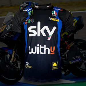 เสื้อยืดคอกลม MotoGP Sky Racing รายได้ T-shirt ทีม สกาย เรสซิ่ง #MG0030 รุ่น ลูก้า มารินี่ #10 สี เป็นไม่กี่สี มีขนาด S-5XL