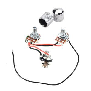 Guitar Wiring Hareness Kits Guitar Wiring Hareness 500K Pots Control Knobs 3-Way Switch with Jack Wiring Harness Kit