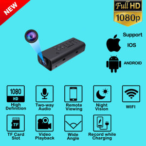 กล้องวงจรปิดจิ๋ว กล้องจิ๋ว 1080P wifi กะทัดรัดและง่ายต่อการซ่อน ดูผ่านมือถือ กล้องมิน