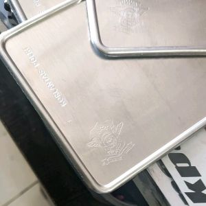 Bahan Dasar Plat Nomor Motor Berlogo Sepasang 2pcs