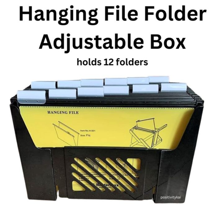 Adjustable File Box Organizer Hanging File Folders / Hanging Suspension ...