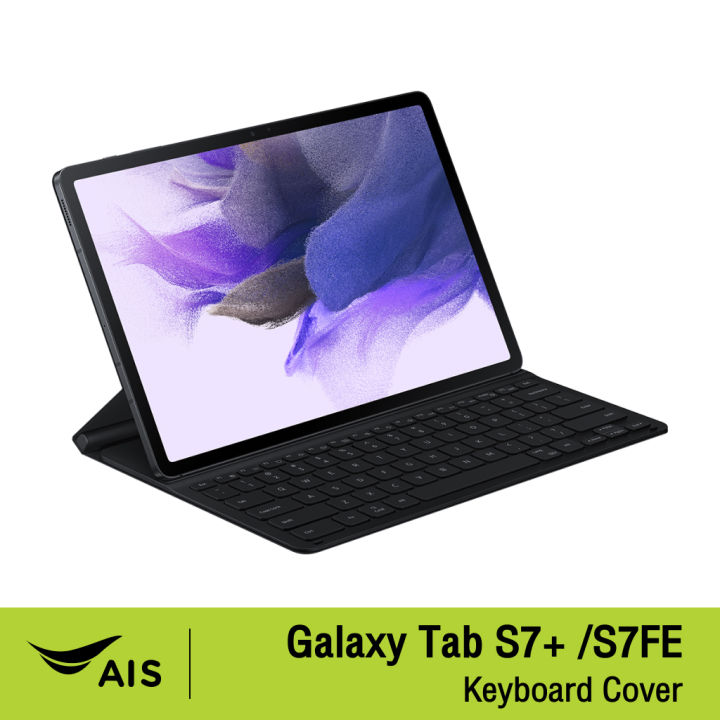 SAMSUNG Galaxy Tab S7+ / S7FE Keyboard Cover Black Lazada.co.th