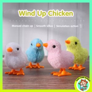 1PC Cute Little Chicken Toys Wind Up Jumping Stuffed Toys Kids Boys Girls Toy No Battery Required