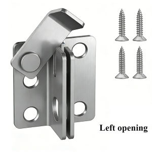 Stainless Steel Safety Hasp Door Lock  Latches Bolts Padlock Bolt For Door Catch Latch With Screws