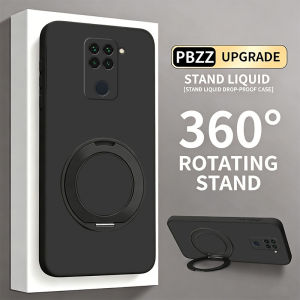 PBZZ Case for Redmi NOTE 9 phone casing Softcase Silicone shockproof Cover new design aesthetic with holder 360 ° cute black for boys YTYZJ3