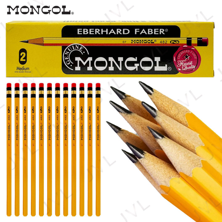 12pcs/box Mongol Pencil #2(Medium) Mongol octagon Pencil Professional ...