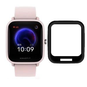 Amazfit Bip U Pro 3D Curved Edge Protective film Cover Amazfit Bip U Smart watch Screen Protector Soft Fibre Glass Protective Film Accessories
