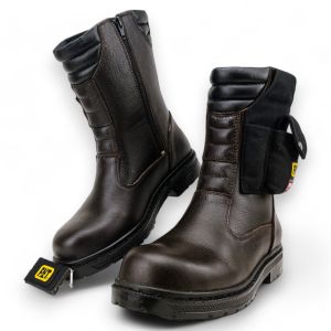 Sepatu Pria Boots Safety Kulit Fintoni Steel Toe 6932