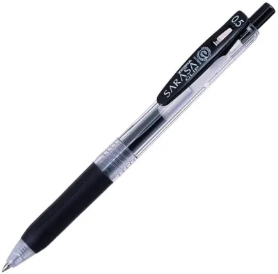 Sarasa Clip Gel Ink Ballpoint Pen BLACK [SOLD PER PIECE]