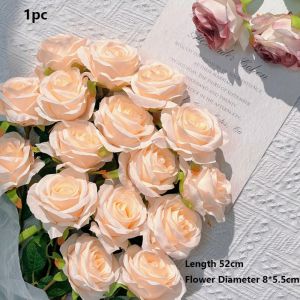 NOBLELUX 8 Colors Simulated Rose Festival Supplies DIY Party Decoration Vintage Silk Rose Small Rose Home Decor