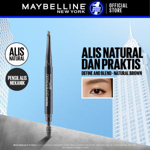 MAYBELLINE OFFICIAL Define And Blend Mechanic Eyebrow Pencil Make up - 16gr (Pensil Alis Untuk Alis Tampak Tebal & Natural)
