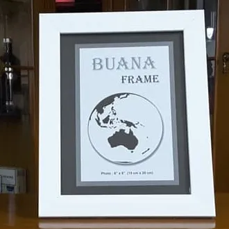 Bingkai Foto Figura 6R Minimalist Warna Putih
