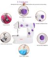 Original Portable Mini Electric Sewing Machine 4 in 1 Dual Speed Home Use 202s. 