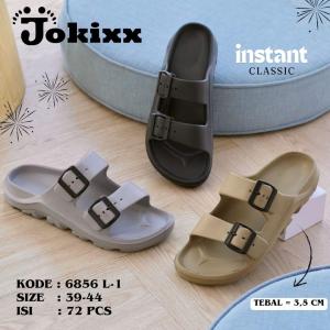 Sandal Slop Pria Hias 2 Tali Gesper Casual Dan Elegent / Size 39-44 (6856 L-1)