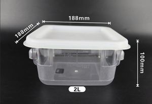 PC Square Storage Container 6L/8L/4L/2L/12L/18L/22L- Sealed Snack Food l Transparent Sealed Storage Box l Food Storage Container