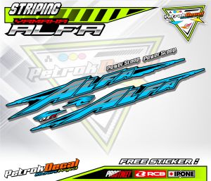 STRIPING VARIASI YAMAHA ALFA / STICKER LIST VARIASI MOTOR YAMAHA ALFA