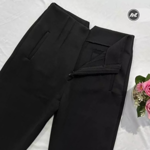 Celana Pensil Scuba Premium Basic Pants Highwaist Saku Paspol Celana Kerja Wanita Baggy Pants Terbaru