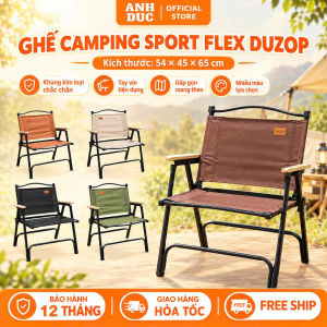 Ghế Camping Sport Flex DUZOP Ghế Dã Ngoại Chân Kép Khung Dày Chắc ChắnChịu Lực TốtVải Oxford 2 Lớp Bền BỉThoáng Khí