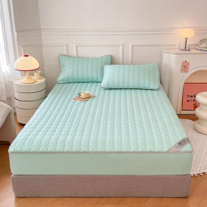 SUNLIGHT HOME Soy Fiber BedsheetSolid Color Bed SheetBreathable Fitted Sheet 4 Colors