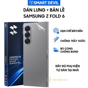 Dán lưng Samsung Z Fold 6 PPF Smart Devil full màn mặt lưng và bản lề dẻo trong suốt