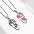 Kalung Liontin Yin Yang Variasi Tulisan China Gold Silver / Taoist Retro Edict Pendant / YinYang Symbol Necklace Taoism Pendant + Chain / Accessories Protection Safety Amulet Lucky Charm Import / Six Character Mantra Tao Simbol Pelindung Kebahagiaan. 